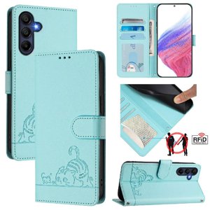 Funda Tipo Cartera Foxdock Para Samsung Galaxy A26 Con Soporte, Ranuras, Rfid, Diseño De Gato
