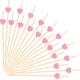 thumbnail image 1 of Cocktail Picks Crafterlife Pink Heart, madera de bambú, 100 unidades, 1 of 8