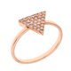 thumbnail image 1 of Anillo Elegant Confetti Venice Triángulo 18k Oro 28 CZ, 1 of 10