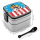 thumbnail image 2 of Liberty's Kids Fiambrera de Doble Capa, Contenedor de Almuerzo Portátil Apilable, Almacenamiento de Alimentos Hermético a Prueba de Fugas, 1000ml, 2 of 6