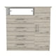 thumbnail image 3 of Comoda 4 Cajones 1 Puerta Fm-018g - Gris Claro, 3 of 8