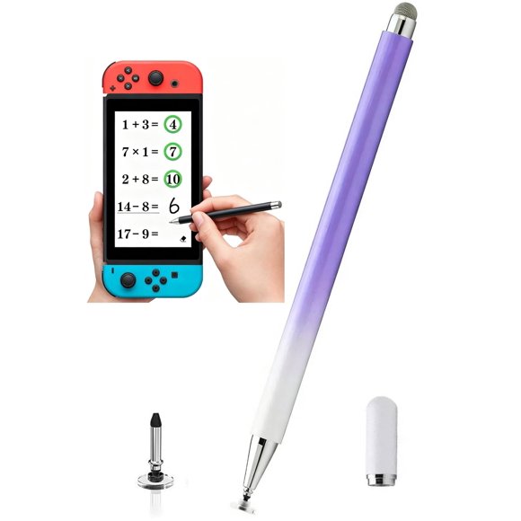 Lápiz táctil ALOCHSHOW 2 en 1 púrpura compatible con Switch