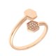 thumbnail image 1 of Anillo Sole du Soleil Daffodil para mujer chapado en oro rosa 18k, 1 of 4