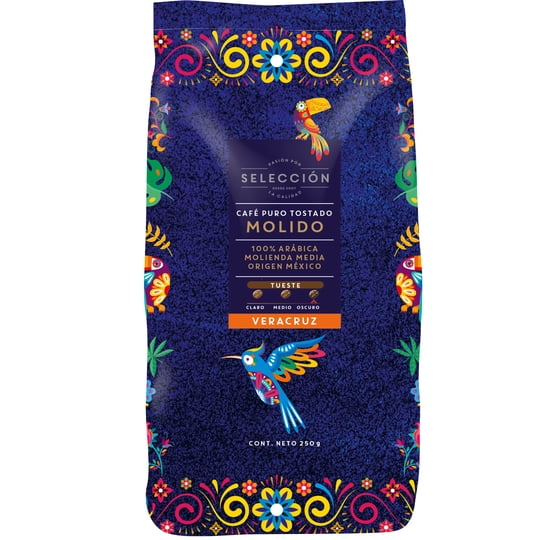 Café Grano Molido Veracruz Bolsa 250 g Selección