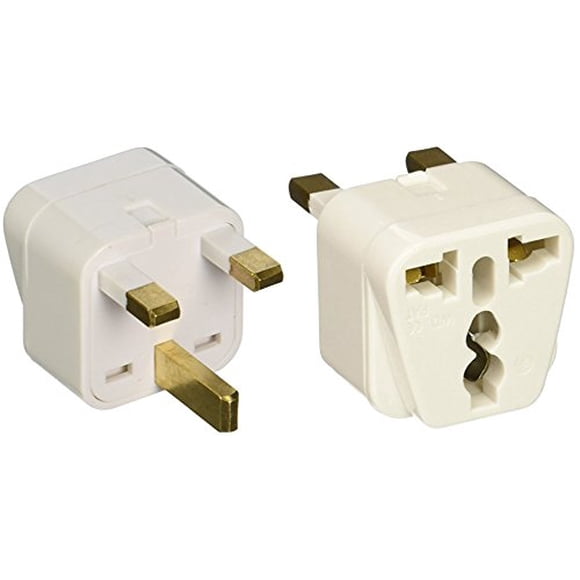 Adaptador de enchufe CKITZE BA-7-3P con conexión a tierra universal tipo G, paquete de 3