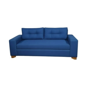 Diseños Valestrini - Sofa Paris Dos Cuerpos Lino Azul