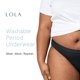 thumbnail image 3 of Ropa interior para la menstruación LOLA lavable para mujer XXL algodón negro, 3 of 7