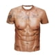thumbnail image 3 of Moda 3D Músculo Impreso Hombres Manga Corta Cuerpo Impresión Con Tatuaje Camiseta 2XL, 3 of 3