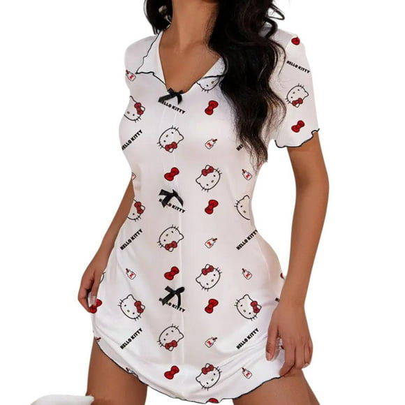 Vestido De Pijama Hello Kitty Talla L Xl