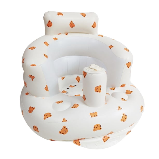 Asiento inflable de PVC para bebé, juguetes para niños, aprendizaje sentado flotante, niño pequeño, asiento de apoyo infantil para juguetes de piscina , tigres