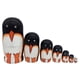 thumbnail image 3 of 7 Piezas De Madera De Pingüino Pintado Ruso Mu?ecas Matryoshka Juguetes, 3 of 4