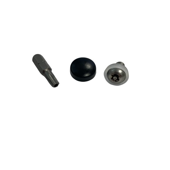 Kit negro antirrobo de perno de asiento Kustom Cycle Parts
