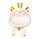 thumbnail image 1 of Figura De Gato Caja De Almacenamiento Novedad Escultura De Resina Estatua De Gato De La Suerte Decoración Estilo B Blanco, 1 of 5