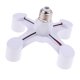thumbnail image 1 of Lámpara LED Bombillas Socket Splitter Soporte De Adaptador E27 A 4 En 1 E27, 1 of 5