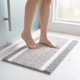 thumbnail image 1 of REGALWOVEN 1 Pcs Alfombra de Baño de Chenilla a Rayas, Alfombra de Baño Suave y Esponjosa Antideslizante, Lavable a Máquina Gris 20' x 32', 1 of 7