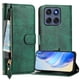 thumbnail image 3 of FOXDOCK Funda Tipo Cartera para iPhone 17 Pro Cuero PU con Cremallera y Correa de Muñeca, Ranuras para Tarjetas, Soporte Plegable, Cierre Magnético, 3 of 5