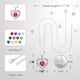thumbnail image 3 of Collar  Love Pendant con Piedra de Nacimiento para Mujer, 3 of 4