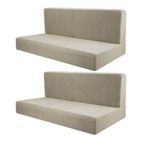 Magideal - Fundas De Cojín Para Camper, Fundas De Asiento Para Rv, Cómodas Y Transpirables, Fundas Elásticas Para Asientos De Sofá, Protector De Muebles, 4 Uds. Café Ligero