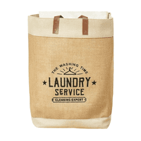 Genérico - Canasto Ropa Con Asas Color Beige