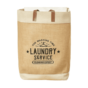 Genérico - Canasto Ropa Con Asas Color Beige