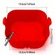 thumbnail image 1 of 1/2PCS Square Air Fryer Silicone Pot Reusable Air Fryers Liners Oven Baking Tray Home Kitchen Air Fryer Accessories 7.67''x6.49''x1.96'', 1 of 5
