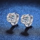 thumbnail image 2 of Aretes de Aro de Moissanita 1-2cttw para Mujer Color D Claridad VVS1 Aretes Pequeños de Diamante Aretes de Moissanita de Plata Esterlina para Mujer con Certificado, 2 of 8