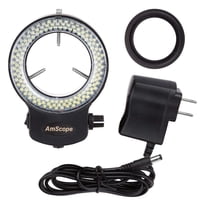 Ring Light Amscope 144 Led De Intensidad Ajustable Para Microscopio Estereoscópico