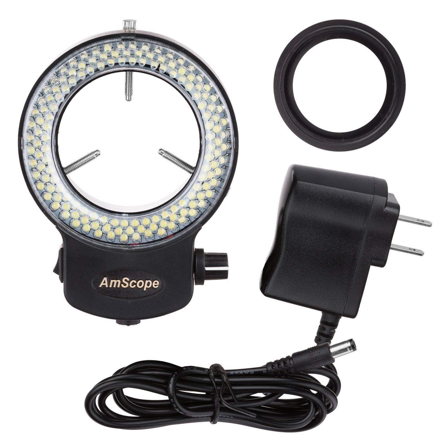 Ring Light Amscope 144 Led De Intensidad Ajustable Para Microscopio Estereoscópico