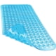 thumbnail image 1 of Alfombra de baño Yimobra, antideslizante, con ventosas, 34,5 x 15,5 cm, color azul transparente, 1 of 9