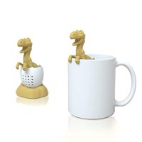 Infusor De Té Sanderala Con Filtro De Silicona Con Diseño De Dinosaurio Y Cáscara De Huevo