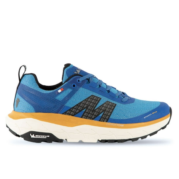 Zapatillas Trail Running Hombre Azul Amarillo Michelin Aw01