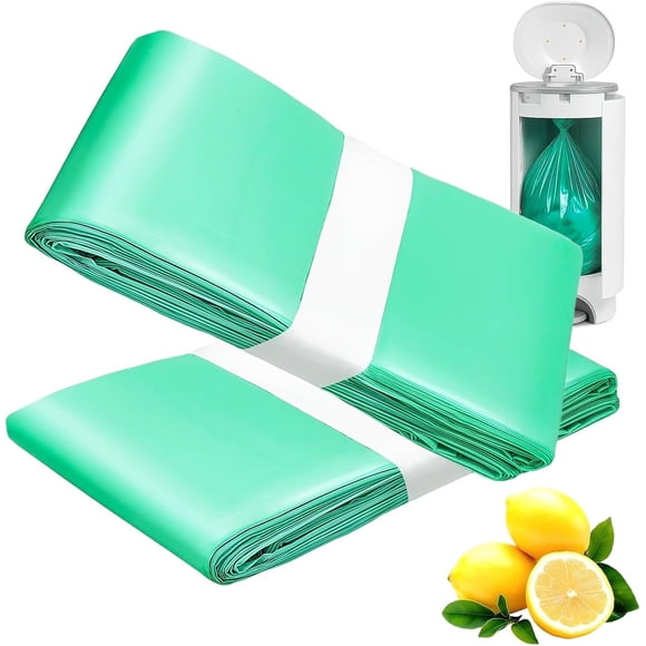 Revestimientos para cubeta de pañales GDLVDI HOME Dekor Classic, paquete de 2, limón