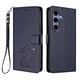 thumbnail image 1 of Funda de Gato tipo Libro para Samsung Galaxy S25, Azul, 1 of 6