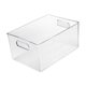 thumbnail image 3 of Papelera Organizadora De Almacenamiento Transparente Con Asa Para Cocina, Nevera, Ba?o S, 3 of 3