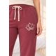 thumbnail image 3 of Pantalón de Pijama Franela Mujer Flor de Loto terracota XL, 3 of 6