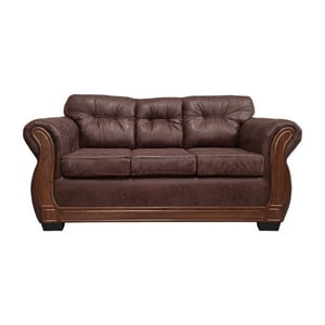 América Decora - Sofá Con Resorte Estructural 3 Personas Taurus Envejecido Café Oscuro X