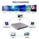 thumbnail image 4 of Unidad externa de CD/DVD Oulin USB-C delgada y portátil para grabación, 4 of 6