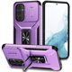 thumbnail image 1 of Funda Armada para Samsung Galaxy A54 5G con Tapa Deslizante y Soporte Magnético Giratorio Morado, 1 of 5