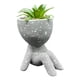 thumbnail image 1 of Macetero De Ceramica Planta Artificial Moderno gris, 1 of 3