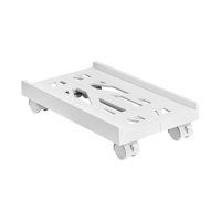 Bothyi - Soporte Móvil Para Cpu, Soporte De Escritorio, Resistente, Protector, Duradero, Debajo Del Escritorio, Torre De Pc, Color Blanco