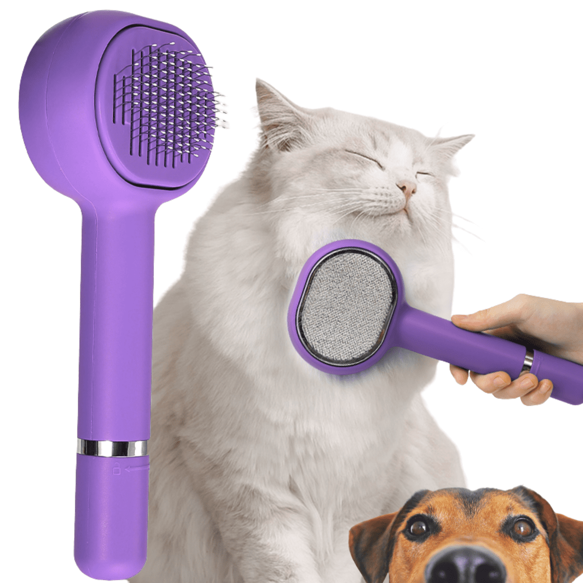 Genérico - Cepillo Peine Quita Pelos Perros Y Gatos Botón De Limpieza