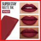 thumbnail image 2 of Lápiz labial Maybelline Super Stay Matte Ink Voyager Deep Red, 2 of 9