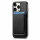 thumbnail image 4 of Funda de Cuero Magnética con Tarjetero para iPhone 16 Pro Cubierta Delgada Negro, 4 of 5