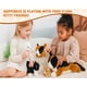 thumbnail image 4 of Juguete de peluche de animal de peluche Familia de gatos clásica Chirpy Chums, 4 of 7
