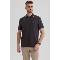 Fashionspark - Polera Hombre Piqué Básica Lisa Marengo - Lll