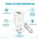 thumbnail image 2 of Cargador Celular De Pared Irm 2 Usb 2a Cable Usb-a A Usb-c, 2 of 6