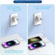 thumbnail image 5 of Bloque de carga DelTucci de 20 W con doble puerto USB C + USB A para iPhone, 5 of 7