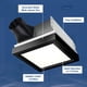 thumbnail image 2 of Extractor De Baño 110 Cfm Con Led Negro, 2 of 8