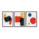 thumbnail image 1 of Set de Cuadros Abstracto Deco con Marco Negro 50x40 CM, 1 of 1