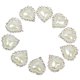 thumbnail image 2 of 10 Botones De Perlas De Diamantes De Imitación De Cristal FLATBACK Embellecimiento Artesanía Decoración Corazón, 2 of 3